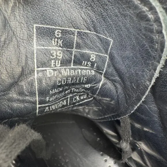 Dr. Marten's Quilted Black Leather Coralie Boot 39EU / 8W - Picture 8 of 8